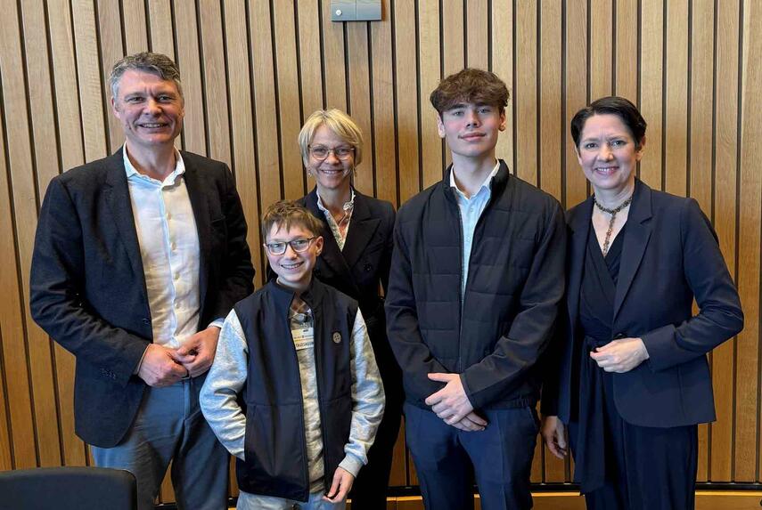Schüler zum Tagespraktikum im Landtag