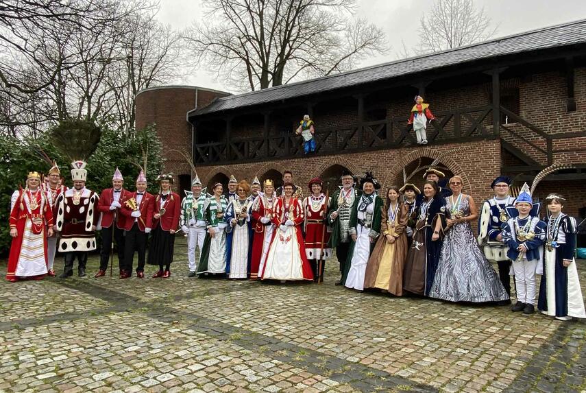 Prinzenempfang auf der Burg